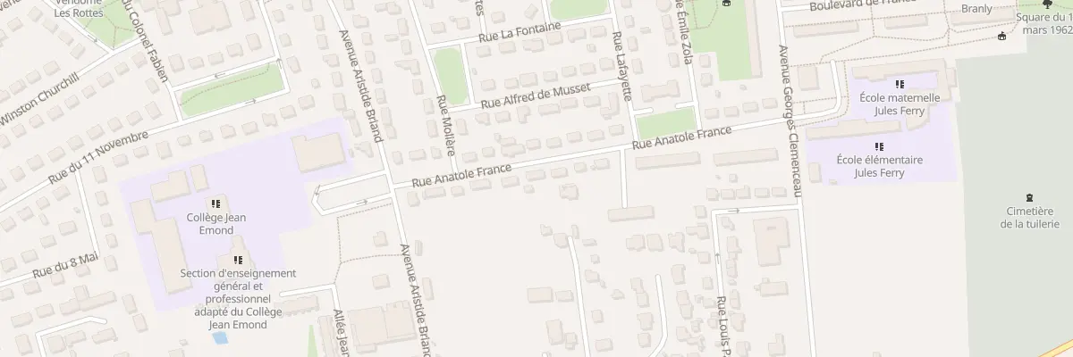 Plan du 24 Rue Anatole France à Vendôme