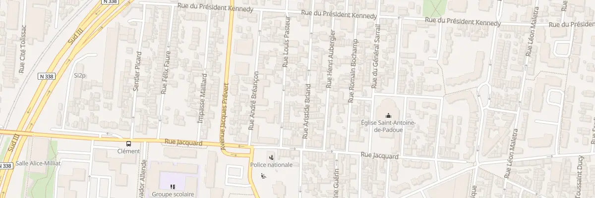 Plan du 14B Rue Aristide Briand au Petit-Quevilly