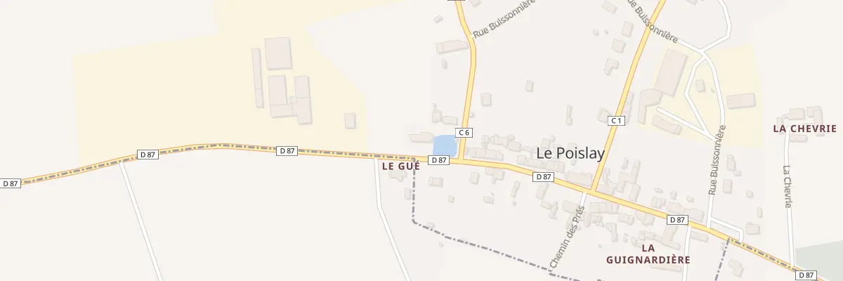 Plan du 44 Rue du Chemin de César au Poislay