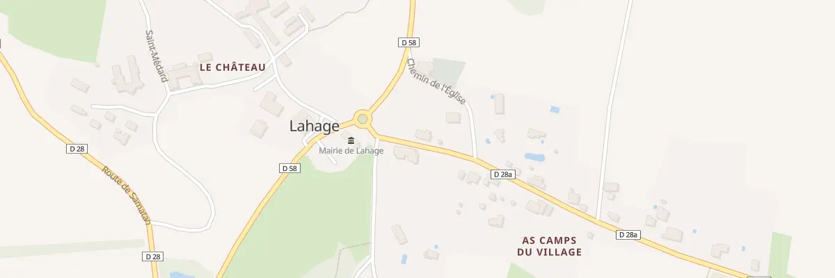 Plan du 85 All de Lahage à Lahage