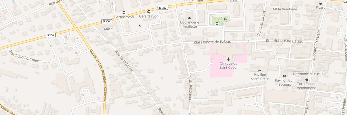 Plan du 18B Rue Honoré de Balzac à Vendôme