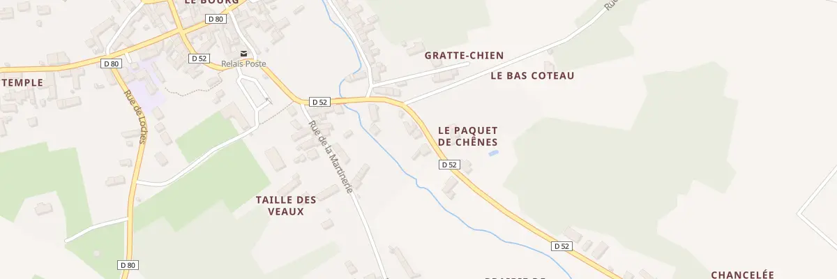 Plan du 5540 Rue du Gen de Gaulle à Luzillé