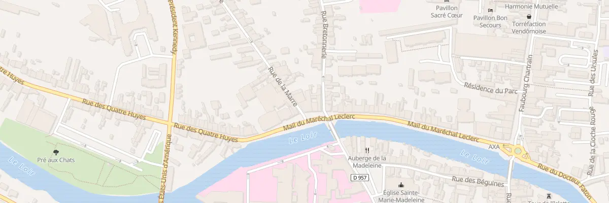 Plan du 1 Rue de la Marre à Vendôme