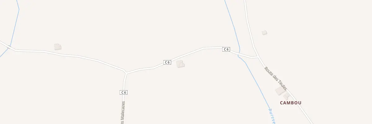 Plan du 1500 Rte Les Malecazes à Garganvillar