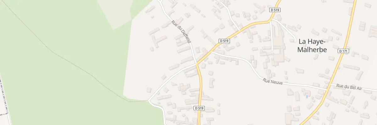 Plan du 22 Rue du Deffend à La Haye-Malherbe