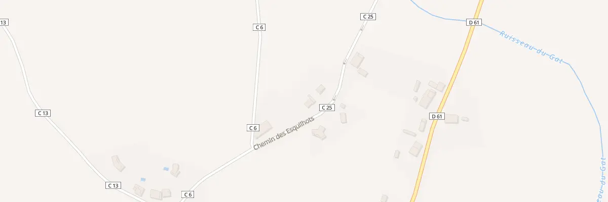 Plan du 364 Che des Esquilhots à Garganvillar