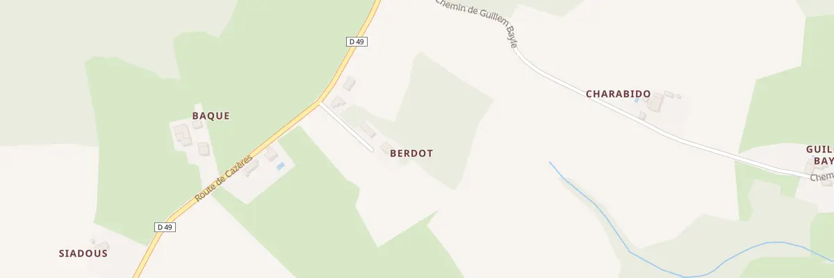 Plan du 5001F Berdot à Plagne