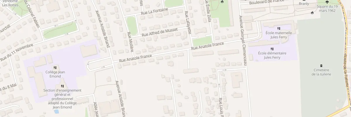 Plan du 20 Rue Anatole France à Vendôme