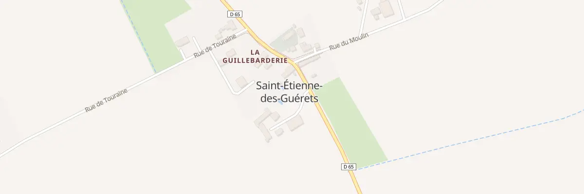 Plan du 1 Rue de la Gare à Saint-Étienne-des-Guérets