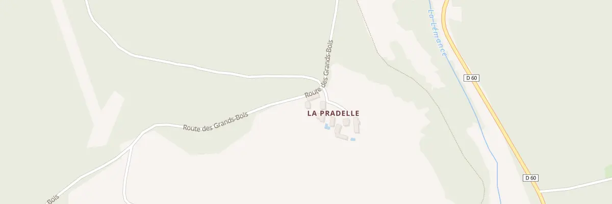 Plan du 64 La Pradelle à Prats-du-Périgord