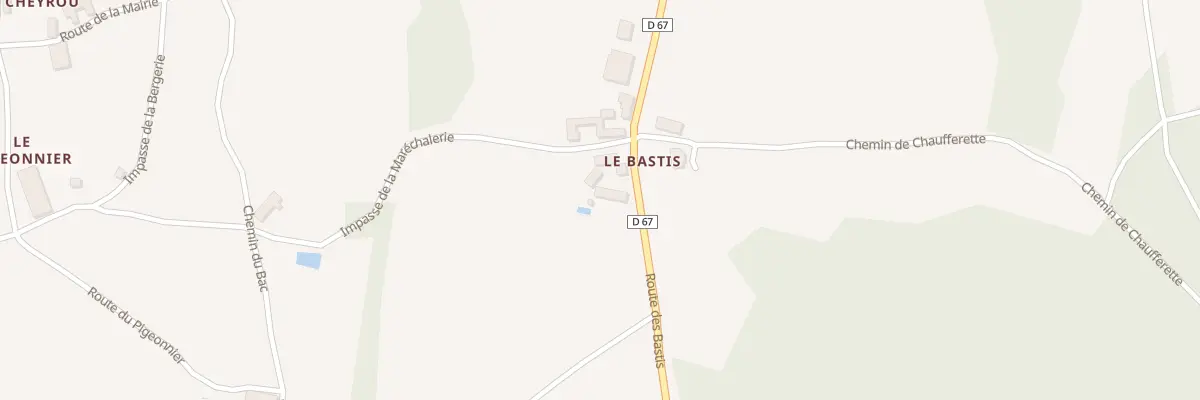 Plan du 38 Le Bastis à Chourgnac