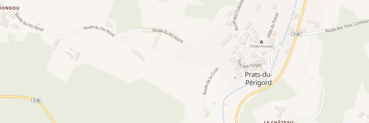 Plan du 123 Rte du Pin Rond à Prats-du-Périgord