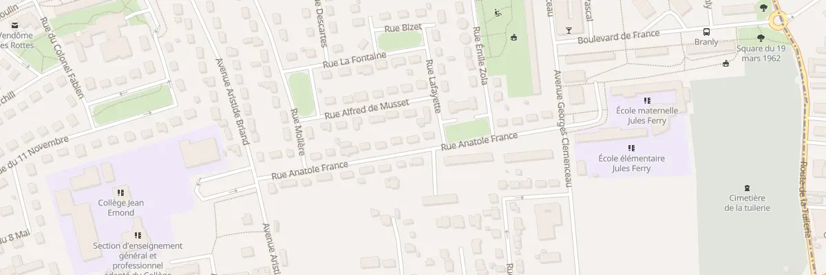 Plan du 11 Rue Anatole France à Vendôme