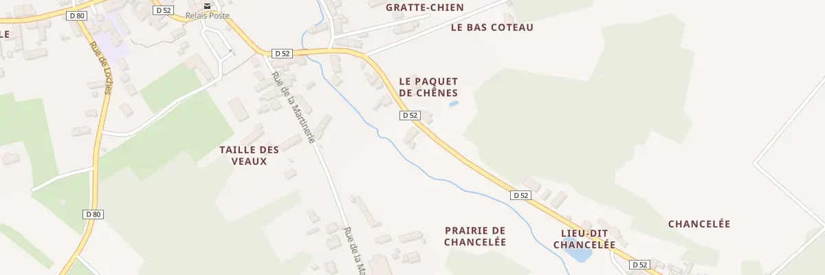 Plan du 5539 Rue du Gen de Gaulle à Luzillé