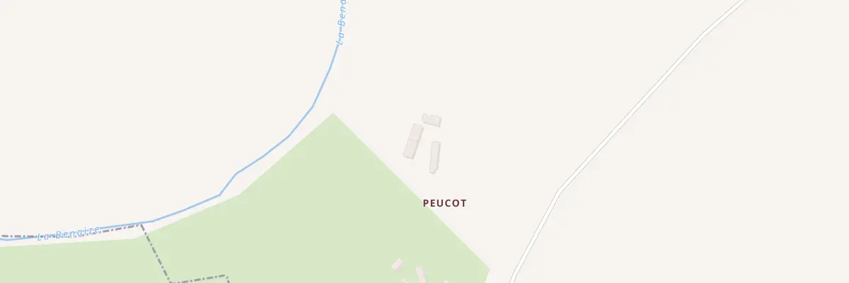 Plan du 1 Peucot à Liglet