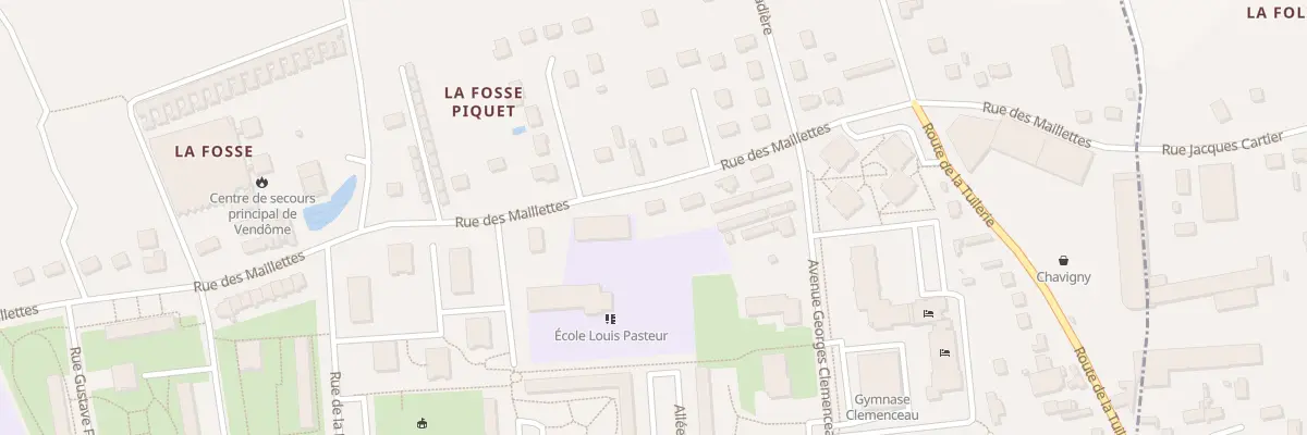 Plan du 46 Rue des Maillettes à Vendôme