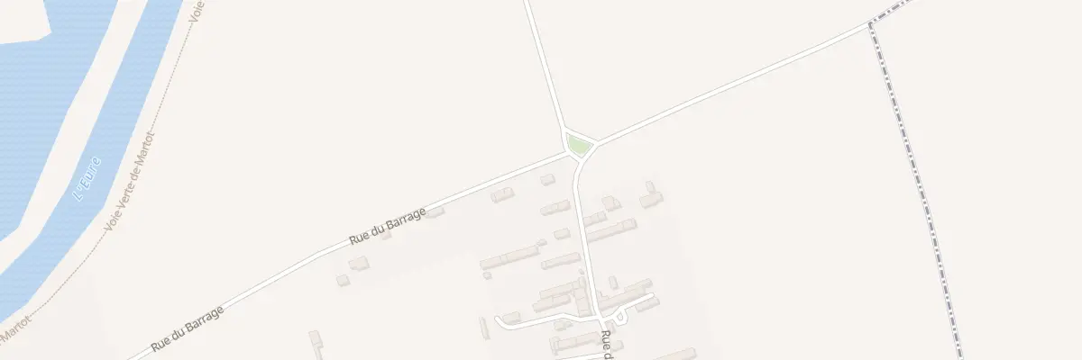 Plan du 1 Rue du Barrage à Martot
