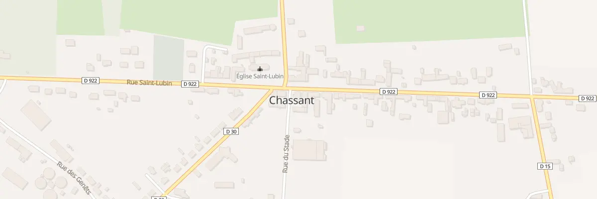 Plan du 44 Rue St Lubin à Chassant