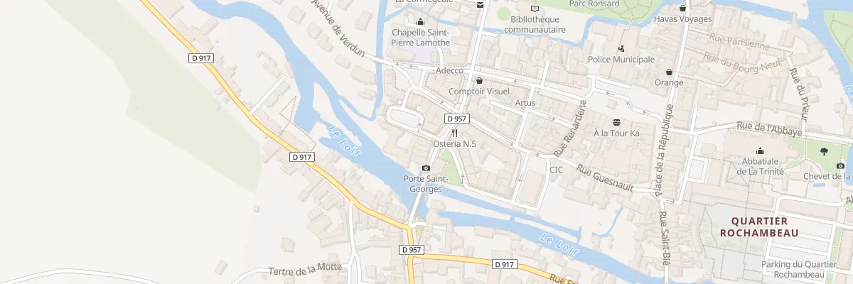 Plan du 2 Rue Basse à Vendôme
