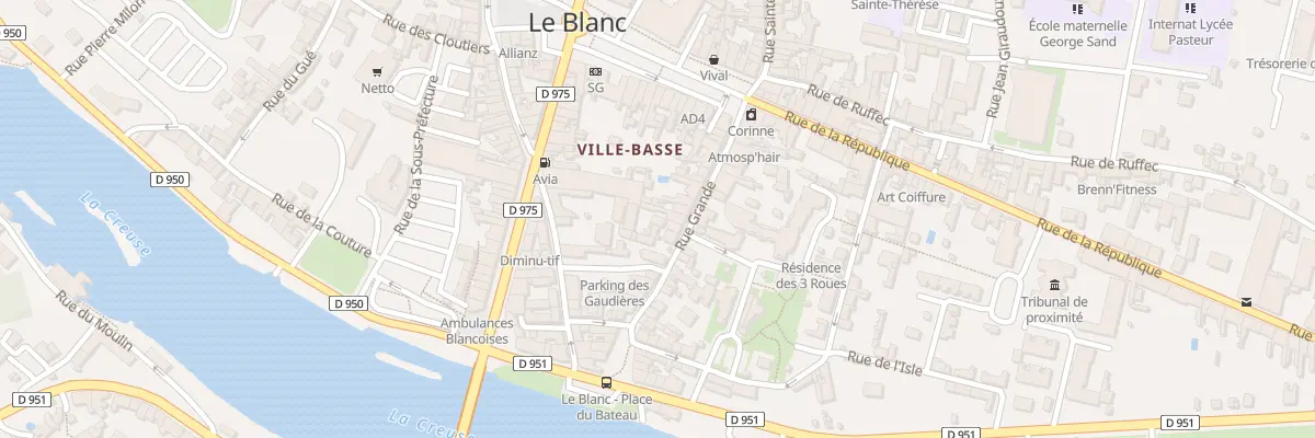 Plan du 25 Rue Grande au Blanc