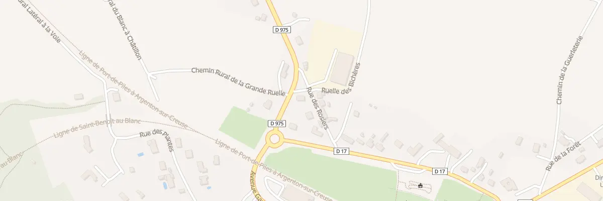 Plan du 5 Rue des Rosiers au Blanc
