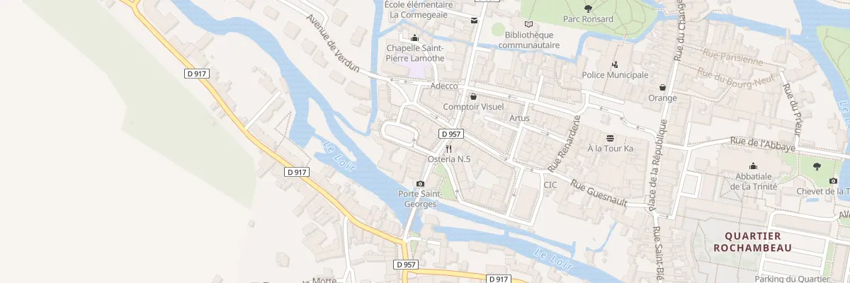 Plan du 1 Rue Basse à Vendôme