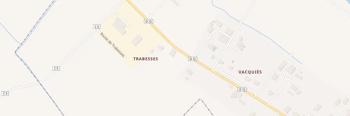 Plan du 985 Rte de Trabesses à Saint-Aignan