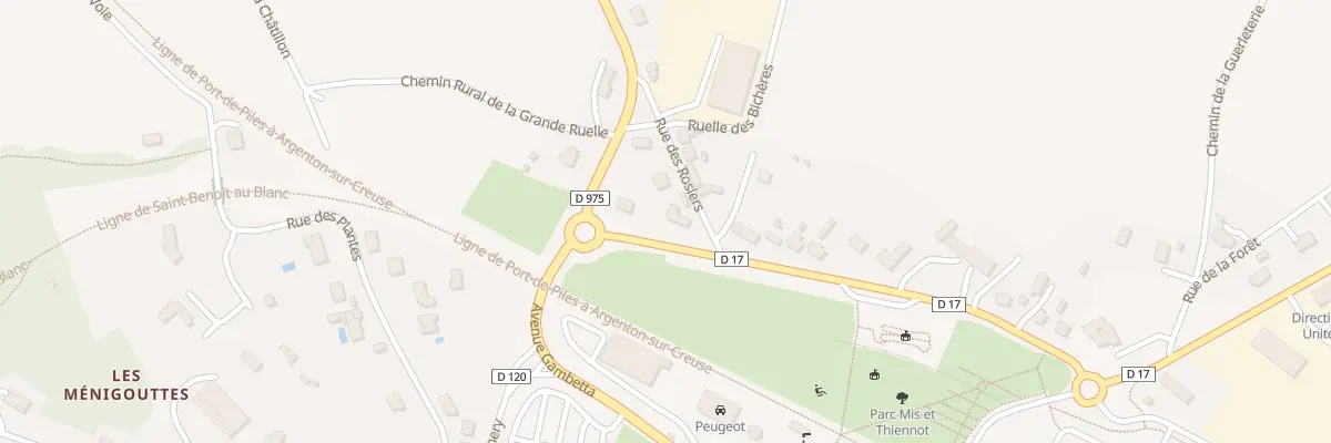 Plan du 1 Rue des Rosiers au Blanc