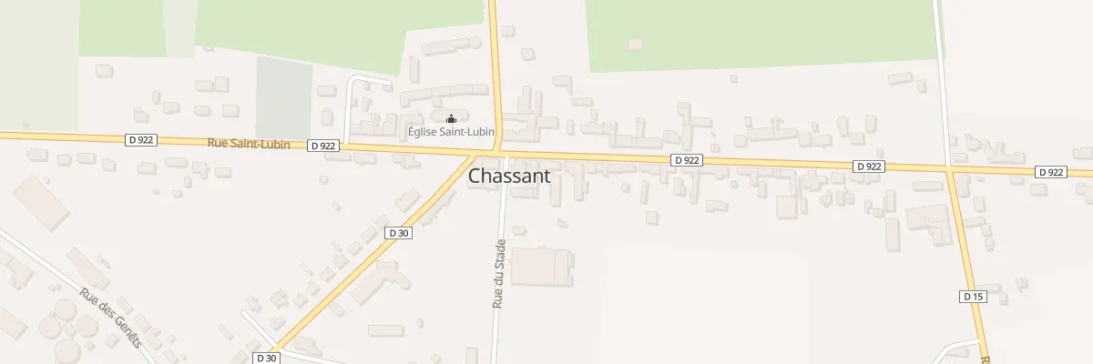 Plan du 42 Rue Saint-lubin à Chassant