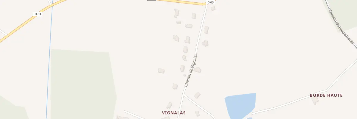 Plan du 158 Che de Vignalas à Castelmayran
