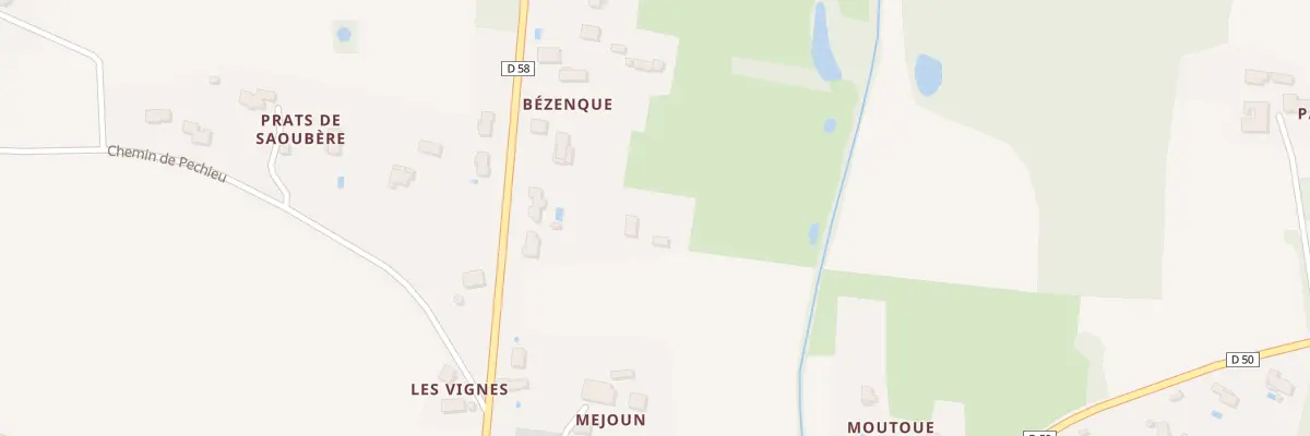 Plan du 5001F Bezenque à Sabonnères