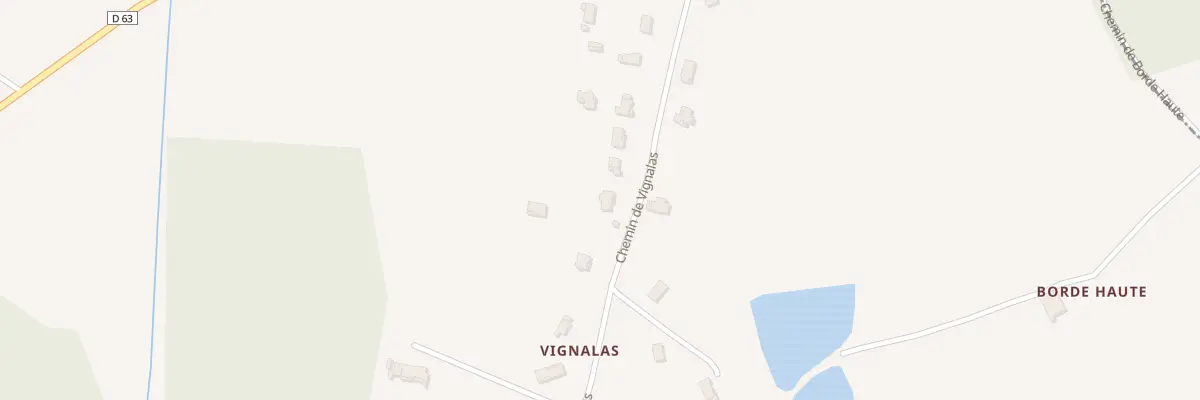 Plan du 174 Che de Vignalas à Castelmayran