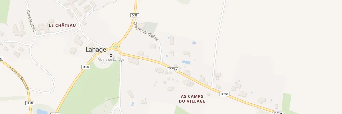 Plan du 195 All de Lahage à Lahage