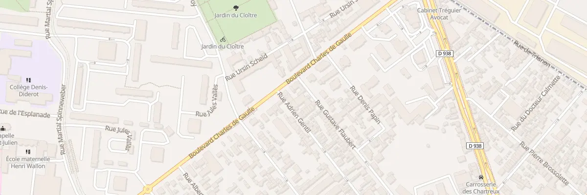 Plan du 3 Rue Adrien Gentil au Petit-Quevilly