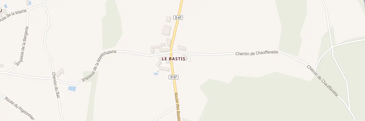 Plan du 5000F Le Bastis à Chourgnac
