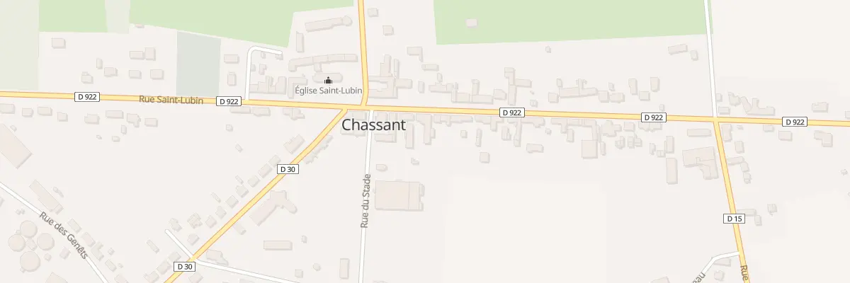 Plan du 40 Rue St Lubin à Chassant