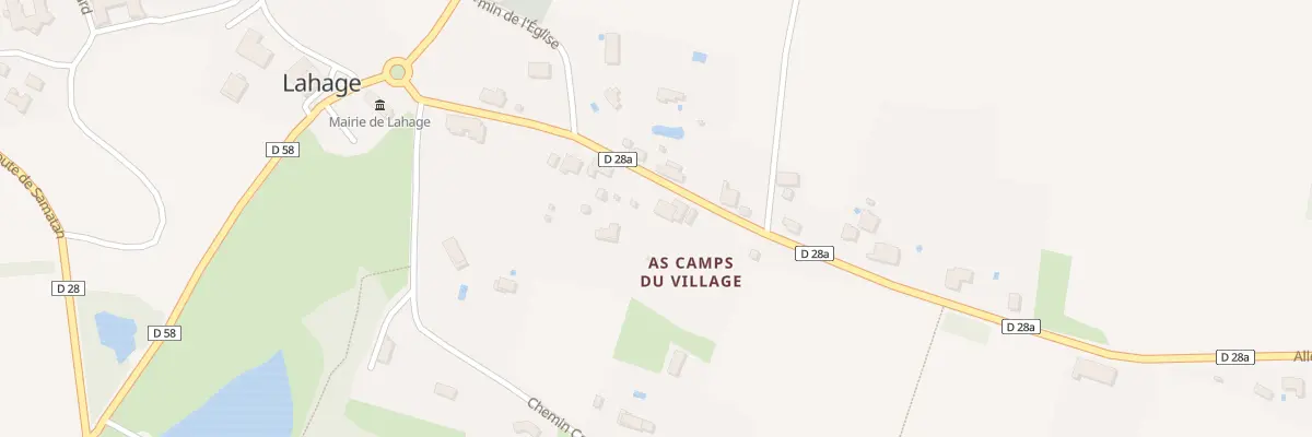 Plan du 240 All de Lahage à Lahage