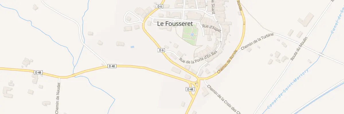 Plan du 31 Rue de la Porte d’En Bas au Fousseret