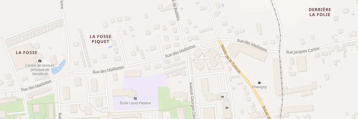 Plan du 52 Rue des Maillettes à Vendôme