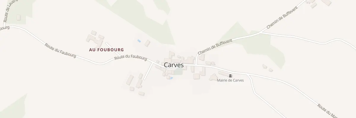 Plan du 34 Le Bourg à Carves