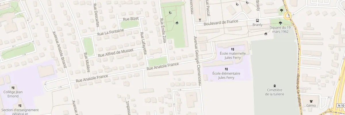 Plan du 7 Rue Anatole France à Vendôme