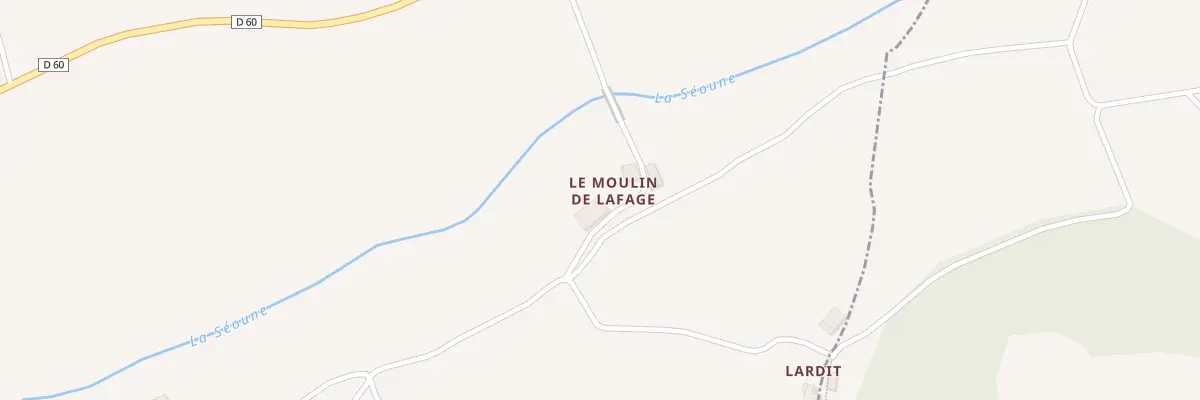 Plan du 5121A Moulin de Lafage à Touffailles