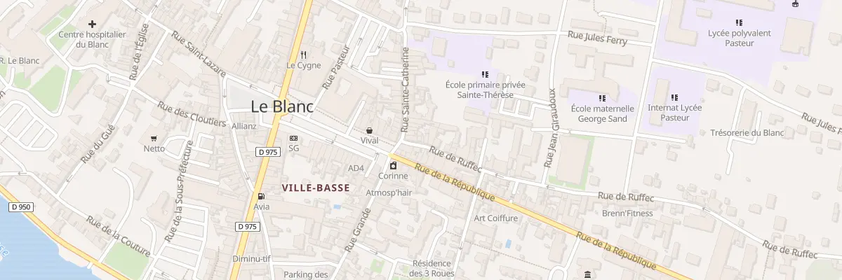 Plan du 3 Rue de Ruffec au Blanc