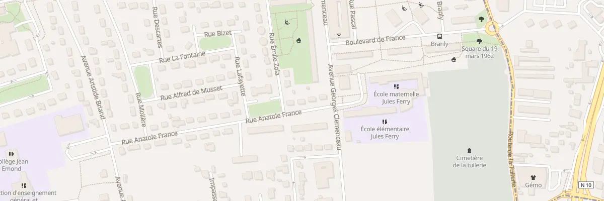 Plan du 5 Rue Anatole France à Vendôme