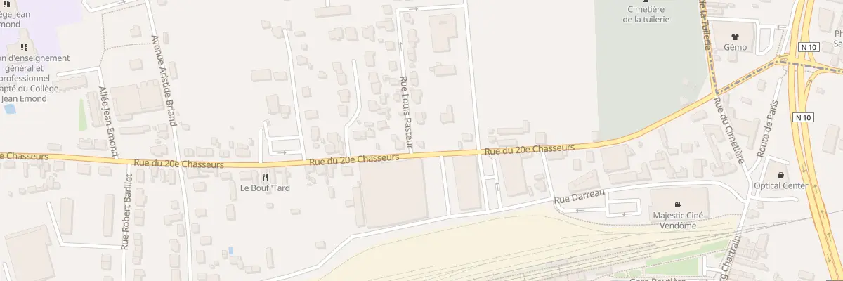 Plan du 2 Rue Pasteur à Vendôme