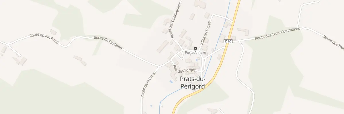 Plan du 23 Le Bourg à Prats-du-Périgord