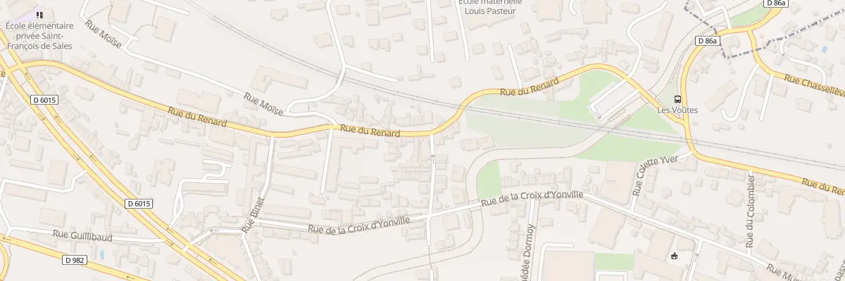 Plan du 215A Rue du Renard à Rouen