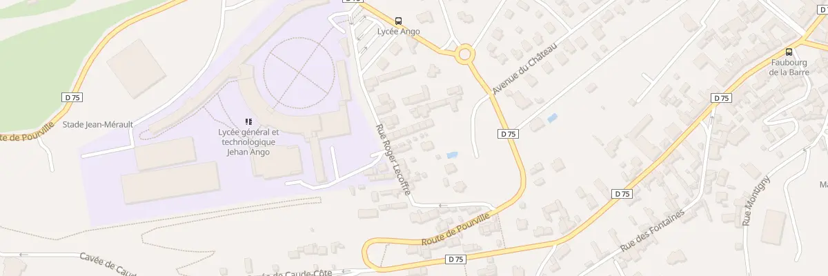 Plan du 20 Rue Roger Lecoffre à Dieppe