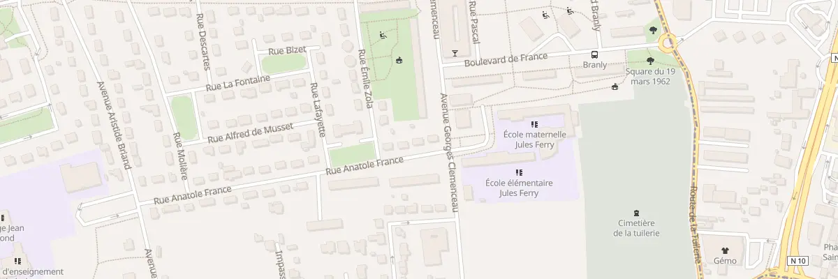 Plan du 3 Rue Anatole France à Vendôme