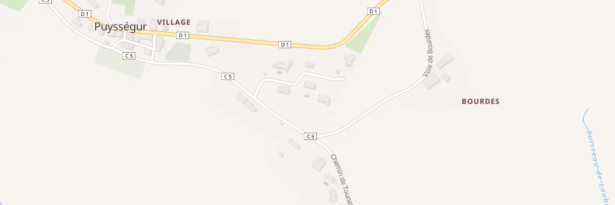 Plan du 9000 Village à Puysségur